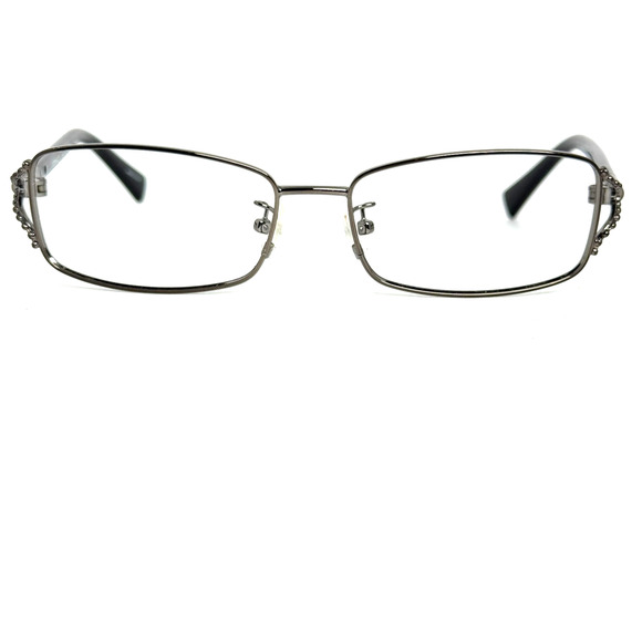 Coach HC 5073 9017 Rectangle Dark Silver Black Womens Eyeglasses H19572 - Picture 1 of 7